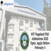NIT Nagaland PhD Admissions 2025 Open; Apply Before February 3